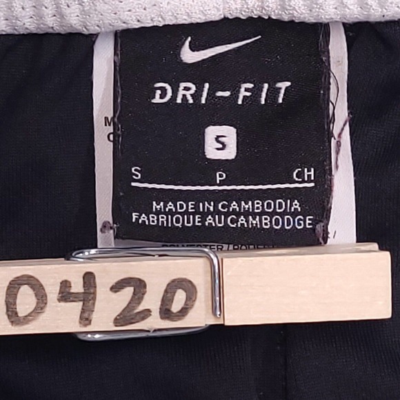 Nike Drawstring Athletic Running Shorts Womens Size Small Black White - Picture 5 of 8